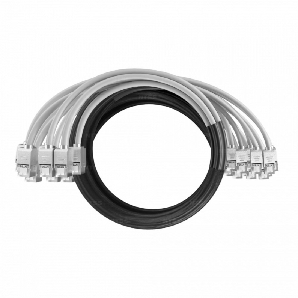 NTSS Кабельная сборка NTSS PREMIUM 12pc, FTP CAT6, оконцована разъемами KEYSTONE RJ45 FTP CAT6, заделка в чулке, вывод 0.6м, длина 6м, LSZH, серый NTSS-PC-PM-12-FTP-RJ45KJ-6-S-0.6-6.0-LSZH-GY