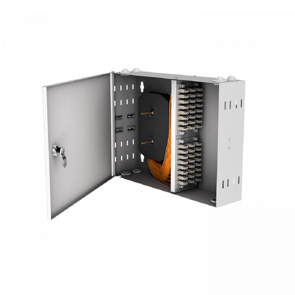 NTSS Кросс настенный NTSS PREMIUM предсобранный, 32 порта LC/UPC duplex, 50/125 мкм, (розетки, сплайс 2шт, КДЗС, пигтейлы) NTSS-WFOB-PM-32-2LC/U-50-SP1.5G1A