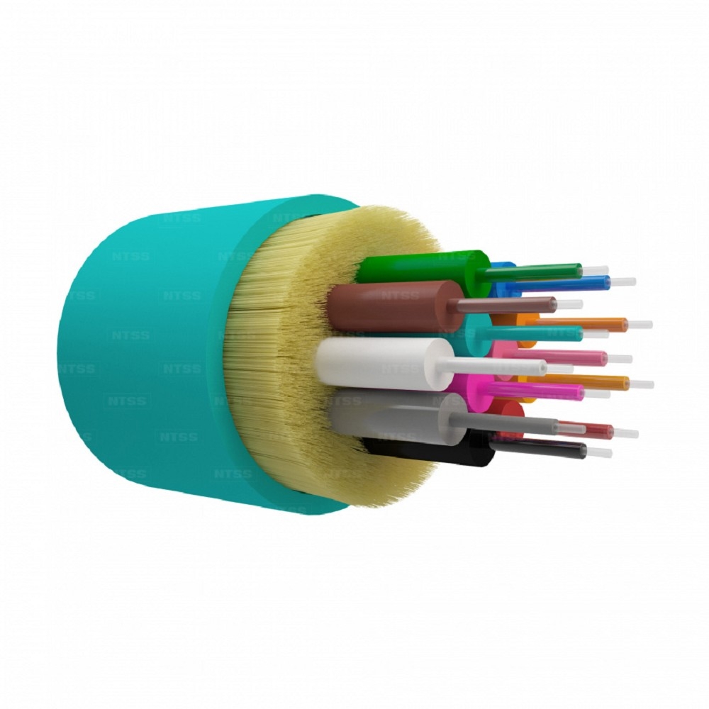 NTSS Оптический кабель внутренний NTSS PREMIUM 12 волокон OM3, 50/125, LSZH(нг(A)-HF), АКВА NTSS-FO-D-IN-PM-503-12-LSZH
