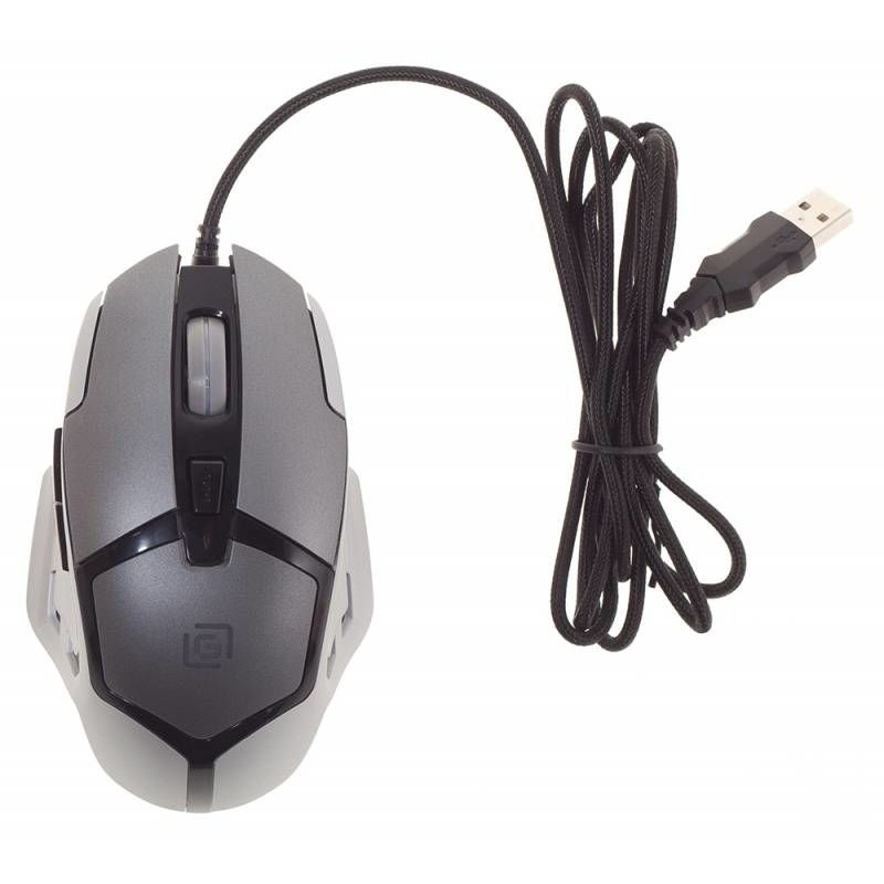 Oklick 915G HELLWISH V2 black/silver optical (3200dpi) USB Gaming (6but) [1003993]