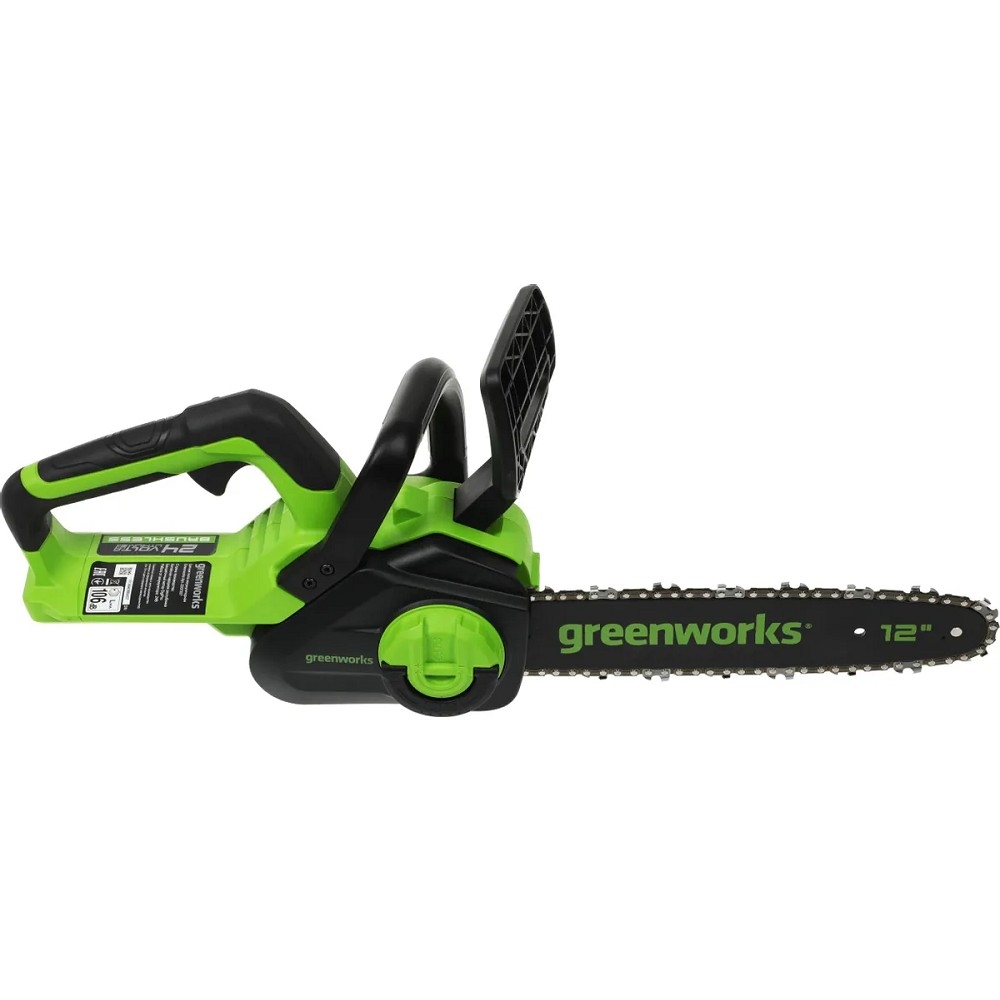 Greenworks GD24CS30 Цепная пила аккумуляторная, 24V, 30см, бесщеточная, без АКБ и ЗУ [2007007]