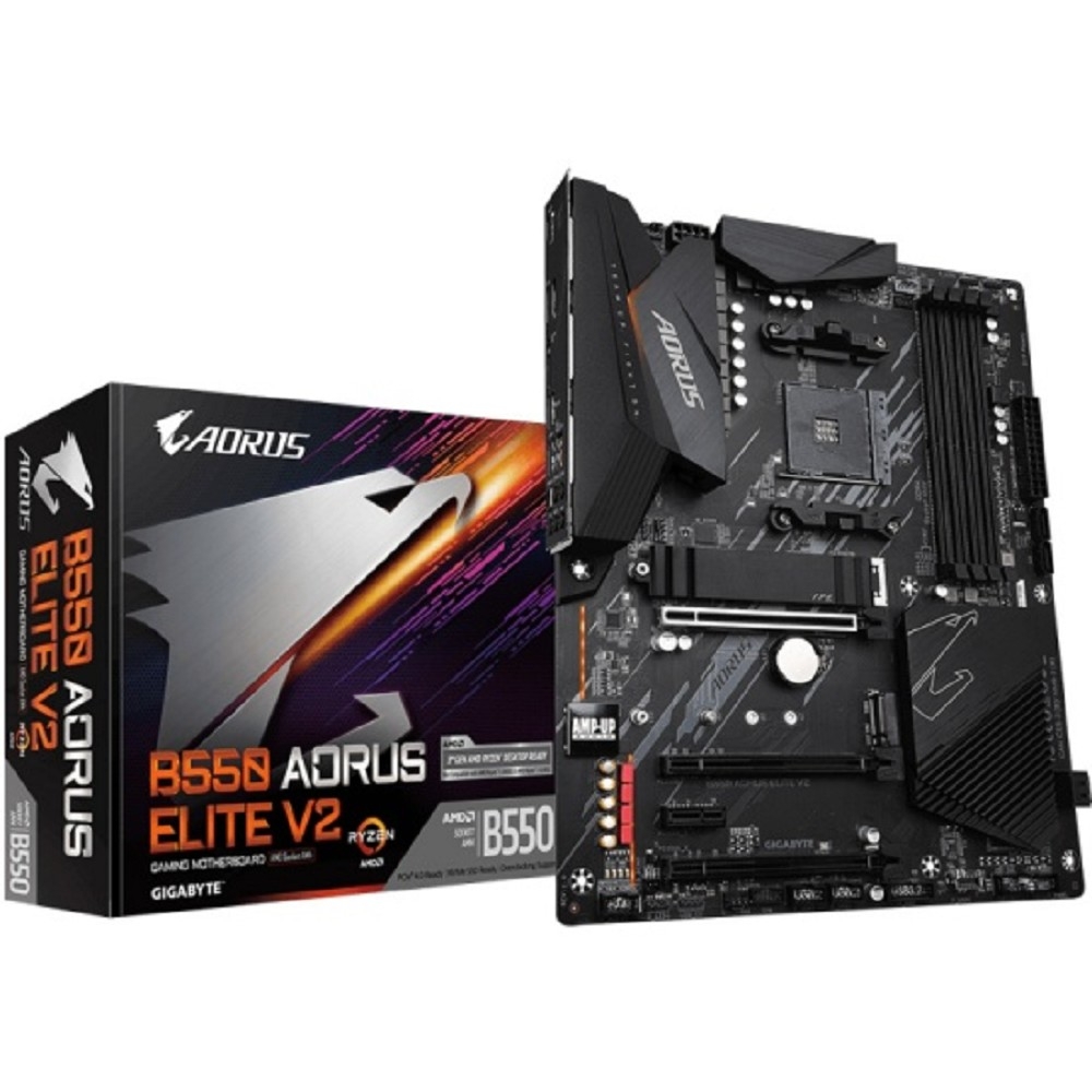 Gigabyte B550 AORUS ELITE V2 {Soc-AM4 AMD B550 4xDDR4 ATX AC`97 8ch(7.1) 2.5Gg RAID+HDMI+DP}