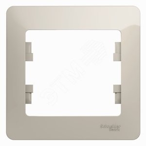 Systeme electric GSL000901 GLOSSA 1-постовая РАМКА, МОЛОЧНЫЙ                                                   