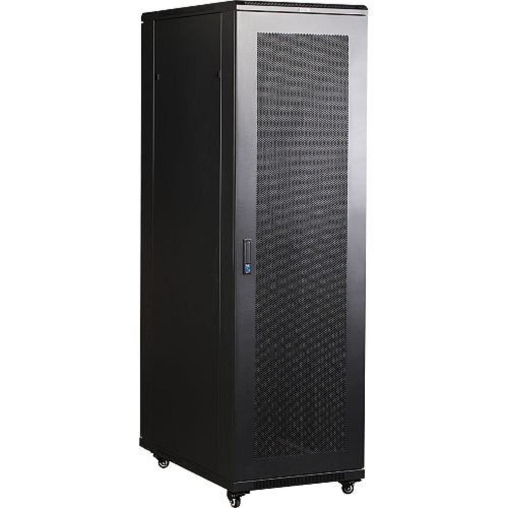 Напольный шкаф LANMASTER - TWT Business, 27U, глубина-600 мм, ширина-600 мм, стеклянная дверь, съемные стенки, max-800кг, IP20, цвет чёрный, TWT-CBB-27U-6X6-G1