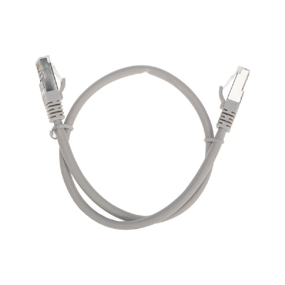 Патч-корд S/FTP Rexant cat.6a (10G), RJ45-RJ45, неэкранированный, 28AWG, LSZH, серый, 0.5 м