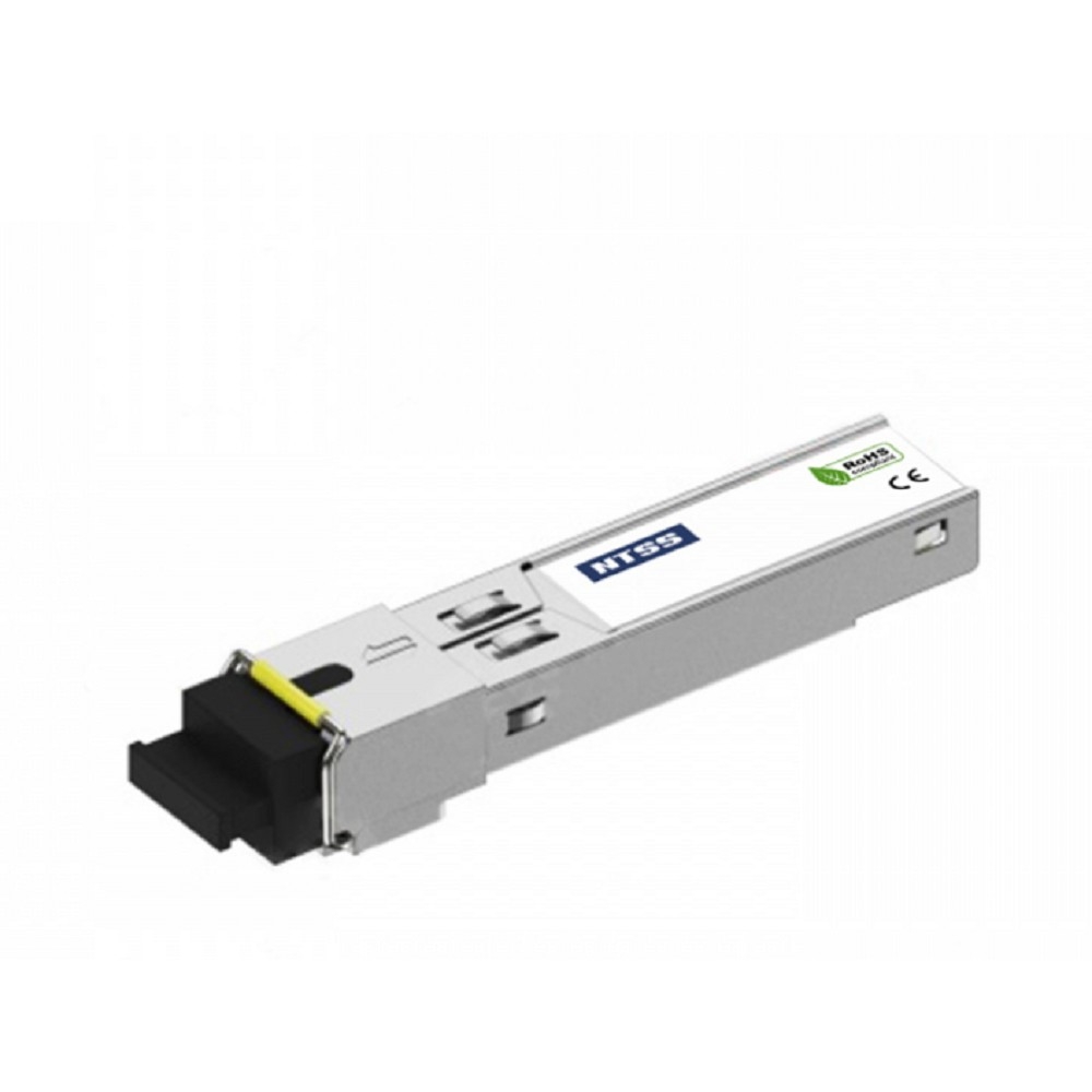 NTSS Модуль NTSS SFP, 1,25Гбит/с, разъём SC, рабочая длина волны 1550/1490нм, SM, WDM, дальность до 80км, ОБ 24дБ, DDM NTSS-SFP-1.25G-54-80SD