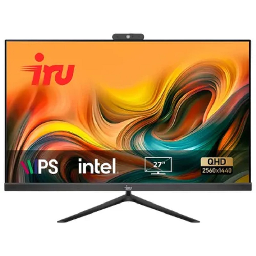 Моноблок IRU Office 27IH5P2K 27" QHD i5 11400 (2.6) 8Gb SSD256Gb UHDG 730 CR FreeDOS GbitEth WiFi BT 120W Cam черный 2560x1440 (RUS)