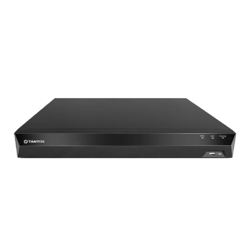 Видеорегистратор Tantos TSr-NV16255P сетевой 16 канальный для IP камер со встроенным 16 портовым PoE коммутатором.