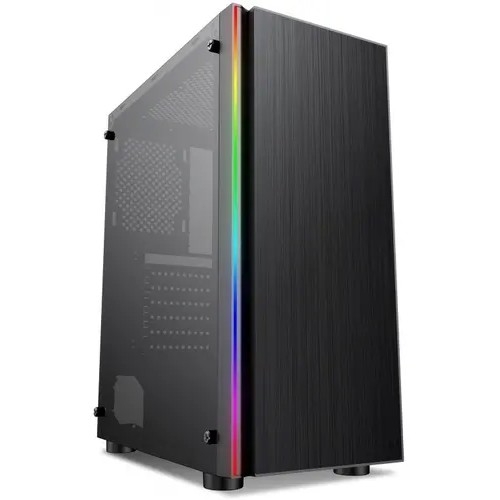 Корпус  Formula CL-3302B RGB черный  , Midi-Tower, без БП,ATX   2xUSB2.0 1xUSB3.0 audio bott PSU