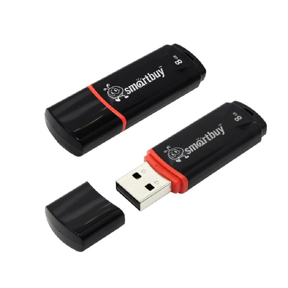 Smartbuy USB-накопитель SB8GBCRW-K 8ГБ USB 2.0 черный