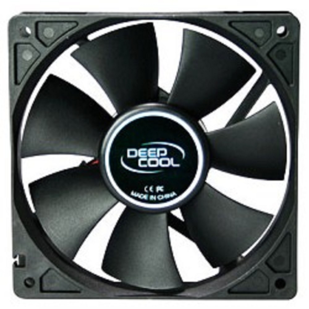 Вентилятор для корпуса DEEPCOOL Xfan120 120x120x25мм (64шт./кор, пит. от мат.платы и БП, черный, 1300об/мин)  Retail blister (DP-FDC-XF120)