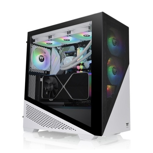 Miditower Thermaltake <CA-1S4-00M6WN-00> White Divider 370 TG Snow ARGB E-ATX  без  БП,  с окном