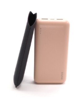 Внешний аккумулятор Power Bank Xiaomi (Mi) SOLOVE 20000mAh 18W Quick Charge 3.0. Dual USB с 2xUSB выходом, кожаный чехол (003M Beige RUS) (РУССКАЯ ВЕРСИЯ), бежевый