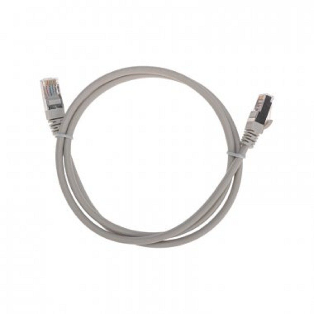 Патч-корды (сетевые, телефонные) Rexant (02-0110-1) Патч-корд F/UTP, CAT 5e, RJ45-RJ45, 26AWG, LSZH, серый, 1м