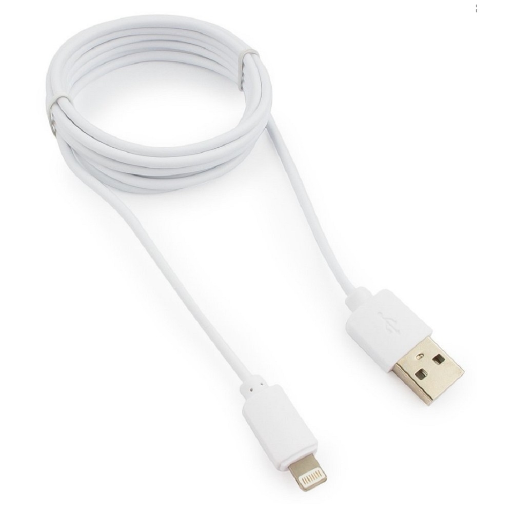 Гарнизон Кабель USB AM/Lightning, для iPhone5/6/7, IPod, IPad, 1.8м, белый, пакет (GCC-USB2-AP2-6-W)