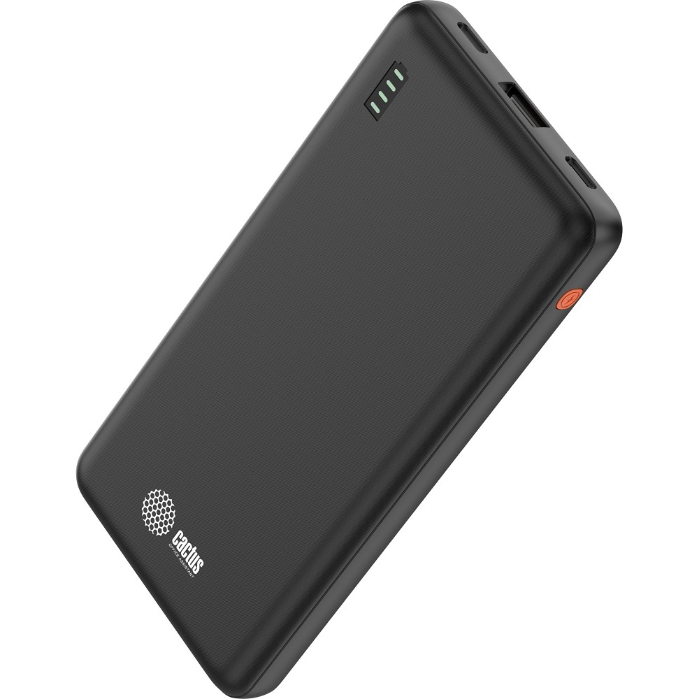 Мобильный аккумулятор Cactus CS-PBFSAA-10000 10000mAh 4.5A USB-A/2xUSB-C черный