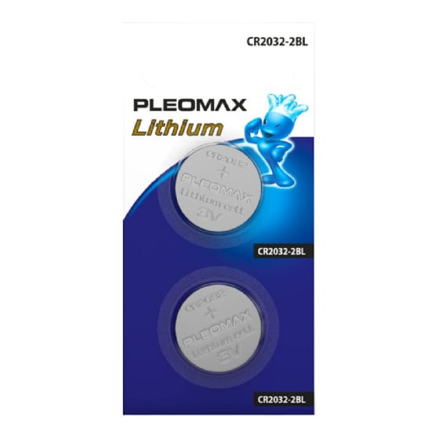 Pleomax CR2032-2Bl Lithium (60/240/43200) (2 шт. в уп-ке)