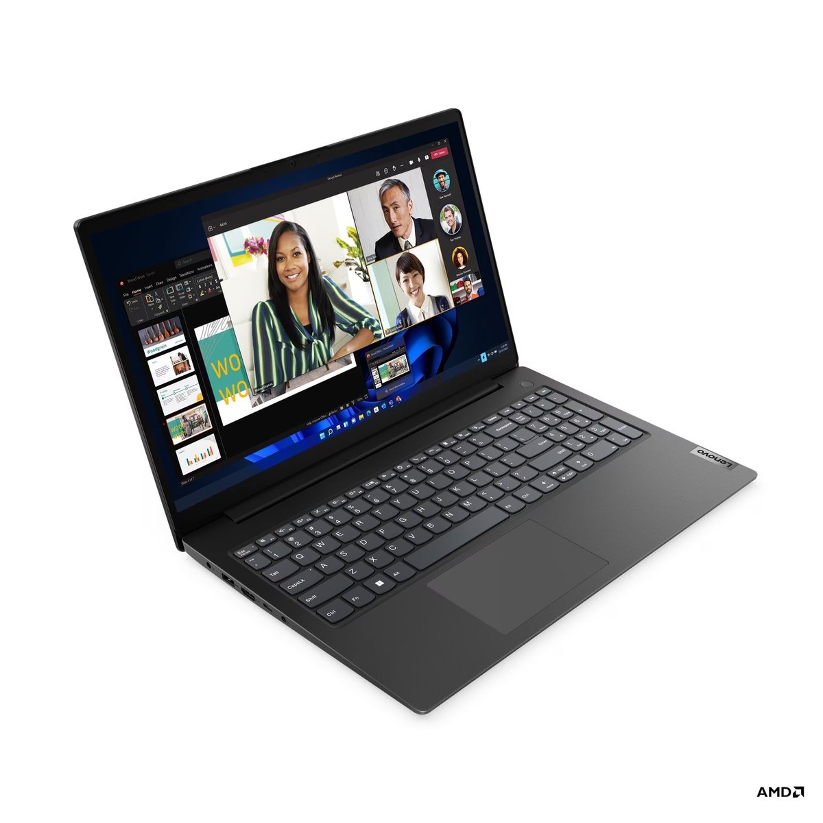 Lenovo V15 G4 AMN [82YU00CUAK] (КЛАВ.РУС.ГРАВ.) Business Black 15.6" {FHD TN Ryzen 5 7520U/8Gb/512Gb SSD/DOS}