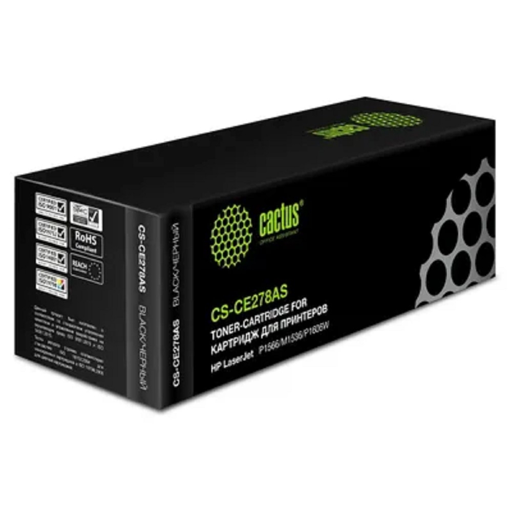 CACTUS CS-CE278AS  Картридж  для LaserJet P1566/P1606w, чёрный, 2100 стр.