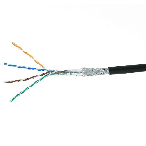 Cablexpert [SPC-5051E-SO-OUT] Кабель SFTP5e, 4 пары, 0.51 мм, медь, однож., экран, оплётка, 305 м, outdoor, Fluke Test