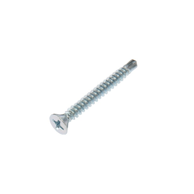 Rexant KR-01-3722-0013 Саморез оконный KRANZ сверло, 3.9х35, белый цинк, короб (500 шт./уп.)