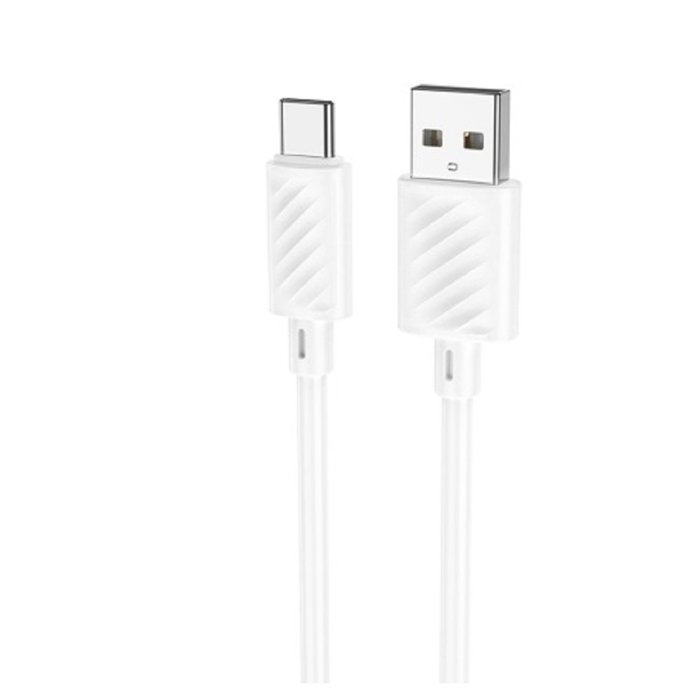 HOCO X88/ USB кабель Type-C/ 1m/ 3A/ White