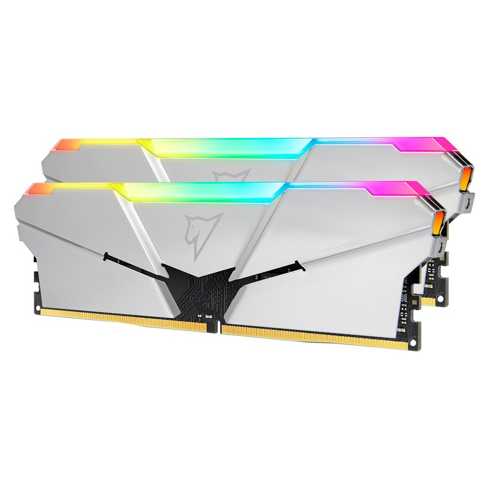 Оперативная память Netac Shadow RGB 16GB (2x8GB) DDR4-3600 (PC4-28800) C18 18-22-22-42 1.35V XMP Dual DIMM Kit Silver