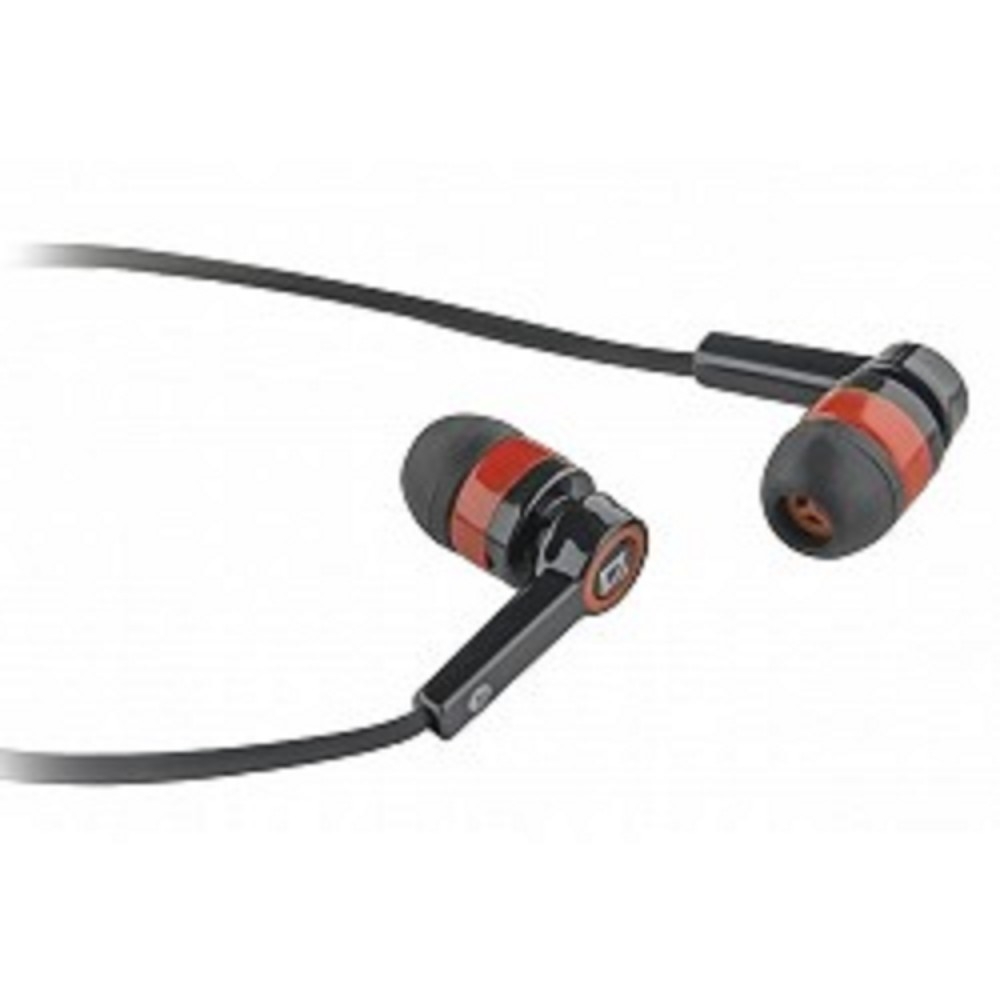 Defender Гарнитура для смартфонов Pulse 420 / кнопка ответа на кабеле / плоский кабель / черный + красный / 1,2м.