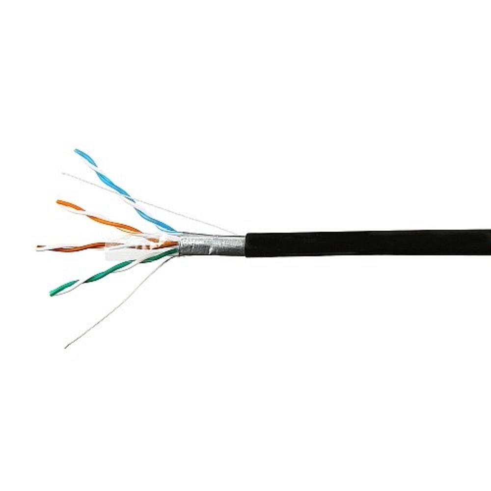 SkyNet Кабель FTP outdoor 4x2x0,51, медный, FLUKE TEST, кат.5e, однож., 100 м, box, черный [CSP-FTP-4-CU-OUT/100]