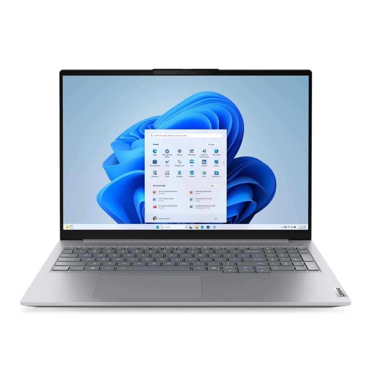 Ноутбук Lenovo ThinkBook 16 G8 IAL, 16" (1920x1200) IPS/Intel Core Ultra 7 255H/32 ГБ DDR5/1024 ГБ SSD/Intel Arc Graphics/Windows 11 Pro, Серый (21SK008WCD_PRO)