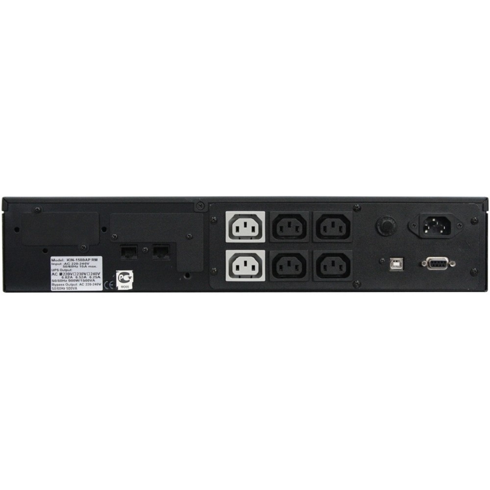 PowerCom King Pro RM KIN-1500AP LCD (2U) ИБП {Line-Interactive, 1500VA/1200W, Rack, 6х С13, Serial+USB, SmartSlot, RS-232} (1152600)