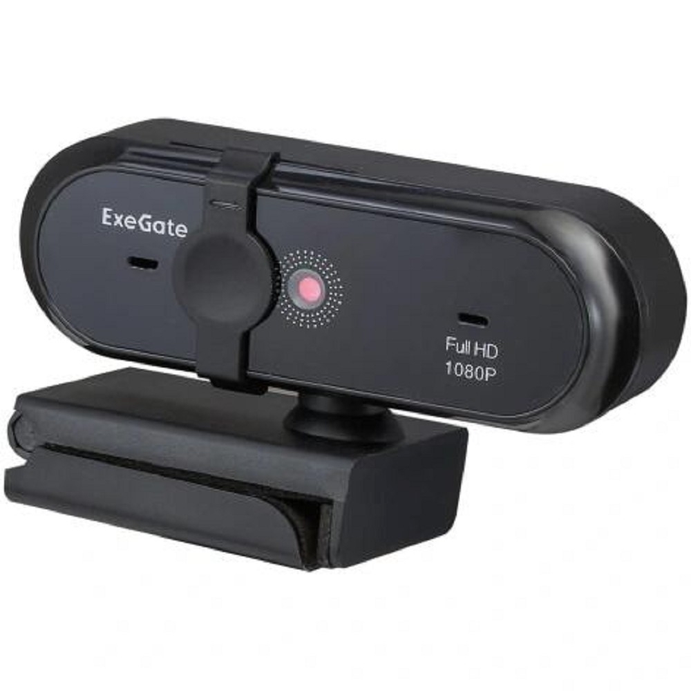 ExegateEX294484RUS Веб-камера ExeGate Stream C925 Wide FullHD T-Tripod (1920х1080, 1080P, USB, микрофон, поворотное крепление, кабель 1,5 м, Win Vista/7/8/10, Mac OS, черная, RTL)