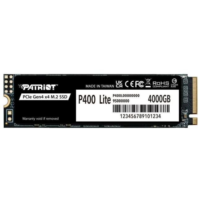 Накопитель SSD Patriot PCIe 4.0 x4 4TB P400LP4KGM28H  P400  Lite  M.2 2280