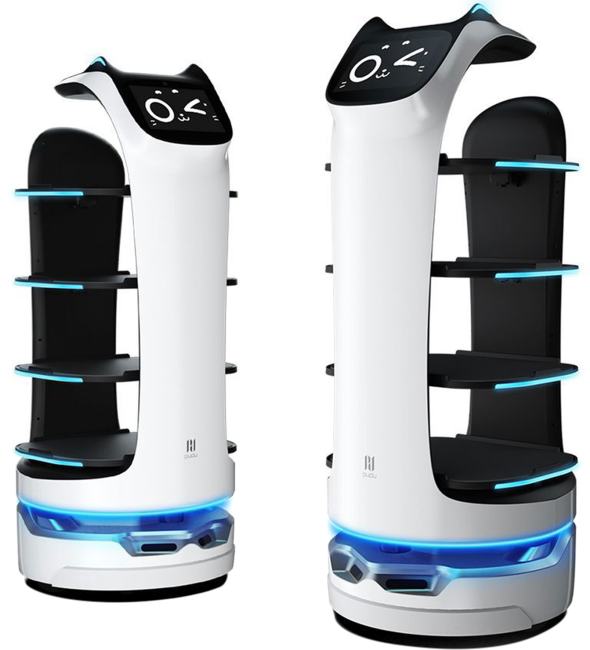 Робот-официант Pudu Robotics BellaBot BL101 Advanced with face recognition