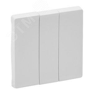 Панель лицевая Legrand 755030 Valena LIFE - для выключателя трехклавишного, белая