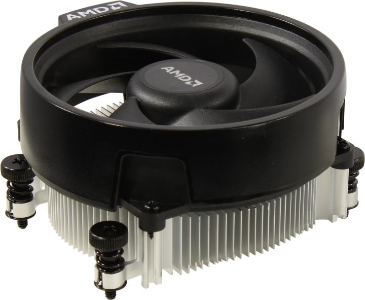 AMD Wraith Stealth <712-000071> Cooler  (4пин, AM4, Al)
