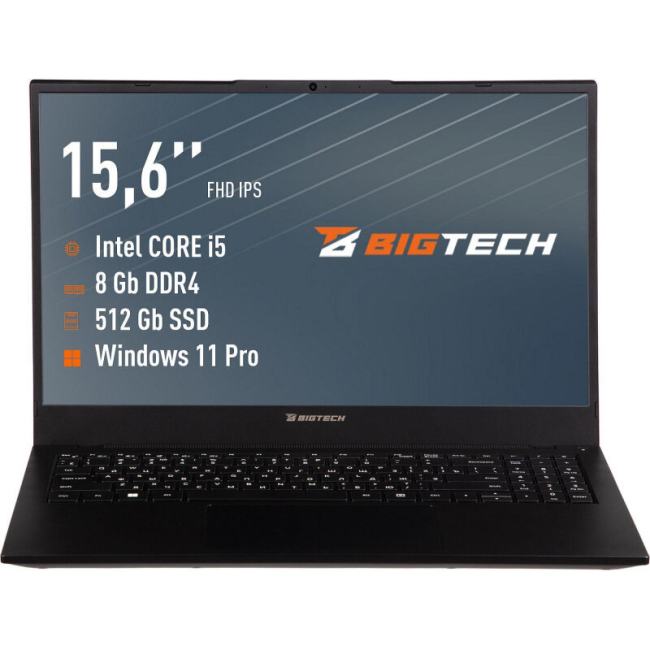 Ноутбук BigTech  R157  (R157-I4A9W)  i5-1235U/8Gb/512Gb SSD/15.6/W11P