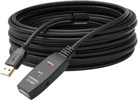 KS-is <KS-866-15> Кабель активный USB  2.0-repeater AM-->AF 15м