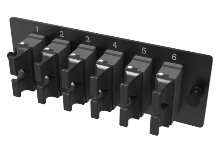 RNAP12M1U4 Адаптерная планка DKC с установленными 12xMTP адаптерами aligned key цвет адаптера серый, OM4, 1 HU  1  шт