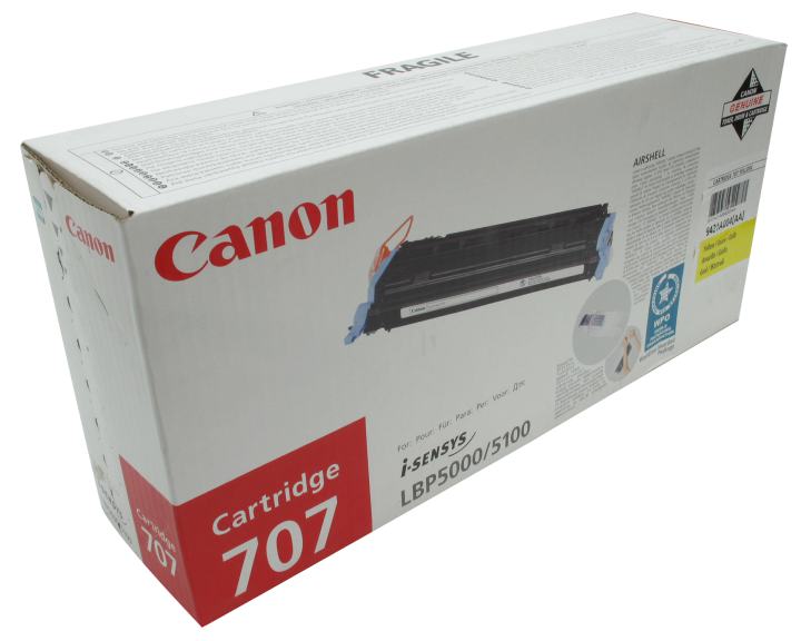 Картридж Canon 707  Yellow для LBP-5000