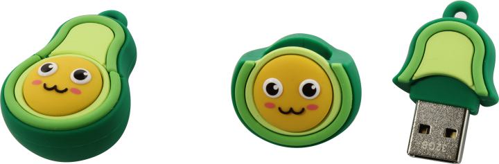 Флеш накопитель 32Gb USB 2.0 SmartBuy Wild Series Avokado, зеленый/желтый (SB32GBAVO)