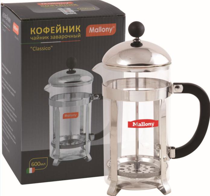 MALLONY  Кофе-пресс  Сlassico  T002-600ML (950144)