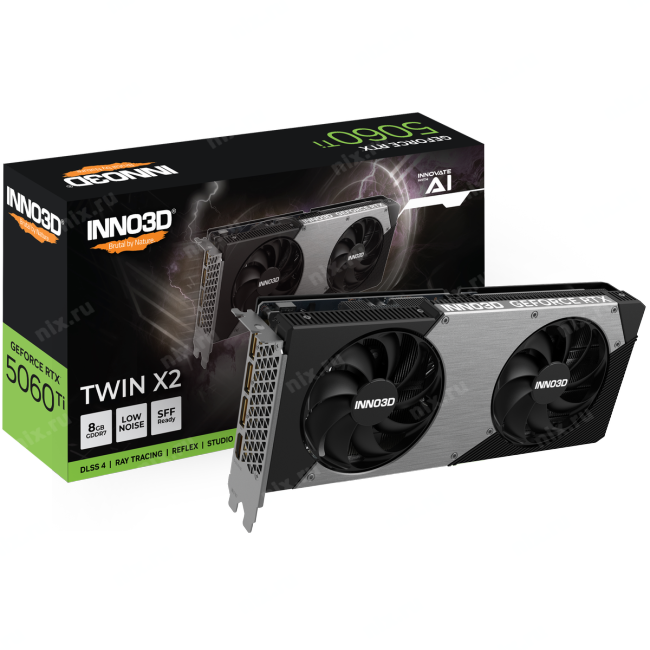 Видеокарта INNO3D N506T2-08D7-193075N, GeForce RTX 5060 Ti, 8GB GDDR7
