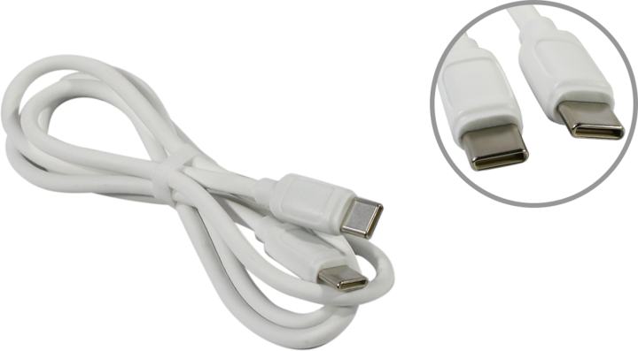 Hoco X115 White <652001> Кабель  USB-C--> USB-C 1м