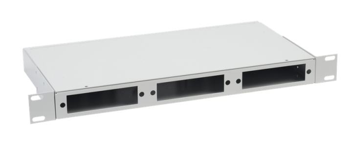 FOBX24-1U-000 Оптический распределительный кросс ITK 1U до 24 портов без планок  под  8п-3шт