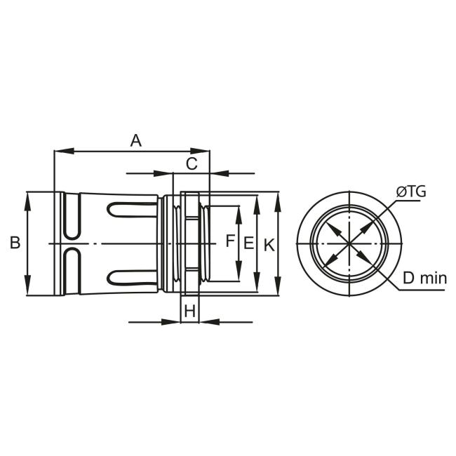 Муфта DKC 50216 труба-коробка, IP67, М16х1.5, д.16мм, "Express"