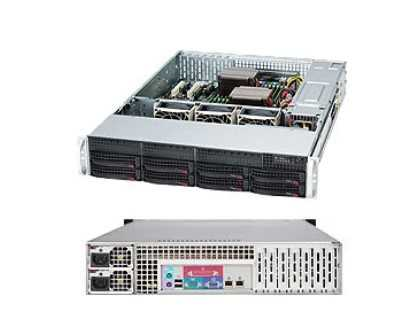 (Z0992564) (ТХП) 2U: Xeon Silver 4210/ 8 Гб/ 2x12 Тб SATA/ 2x240 Гб SATA SSD/ RAID/ 2 x 1 Гбит/  Ред  ОС/