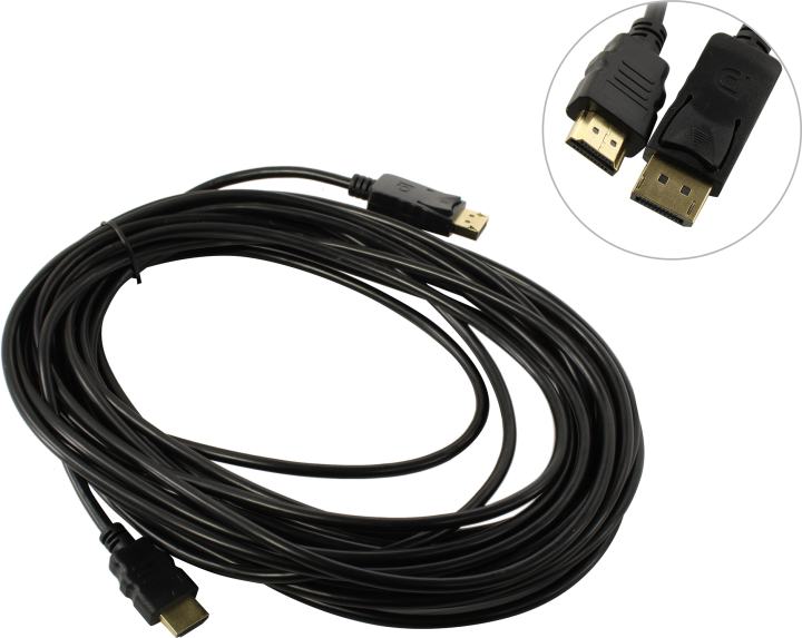 ExeGate <EX-CC-DP-HDMI-10.0> Кабель-переходник DisplayPort (M) ->HDMI  (M) 10м <EX294713RUS>