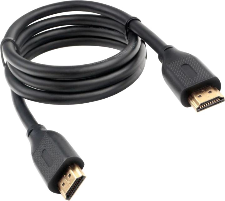 Кабель HDMI Cablexpert 19M/19M, v2.1, 8К, медь, позол.контакты, экран, 1м, черный, пакет (CC-HDMI8K-1M)