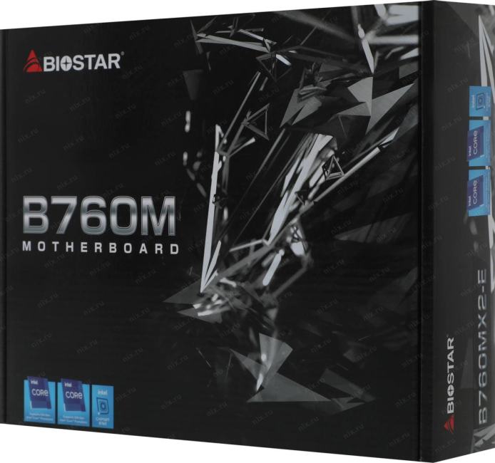 Материнская плата Biostar B760MX2-E Soc-1700 Intel B760 2xDDR5 mATX AC`97  8ch(7.1) 2.5Gg RAID+VGA+DVI+HDMI